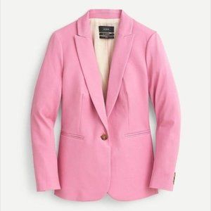 NWT J Crew Parke Blazer in Stretch Linen Bohemian Rose (Pink)
